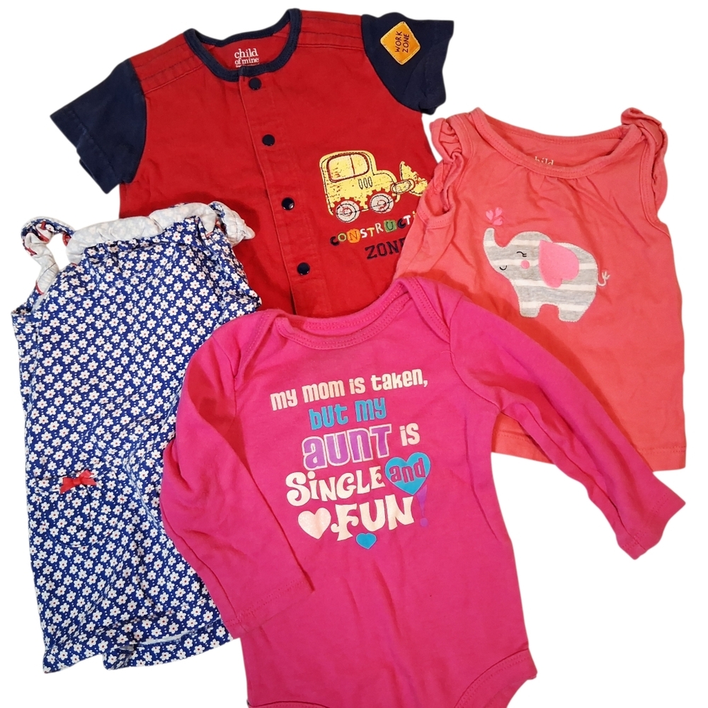 Baby Clothes Lot | Boy & Girl 6-9 M | Everyday Bundle Items